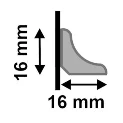 Leader 2.4m White Gloss Wrapped Half Round Moulding Moulding (120116) -Cheap Unika Store 2 4m white gloss wrapped half round moulding moulding 120116 p120116 243238 image