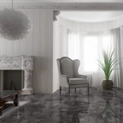 Liberty Floors Agios Scuro - Lustre Stone 8mm High Gloss Laminate Flooring (225703)