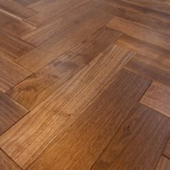 Liberty Floors American Black Walnut - Herringbone Parquet 14mm Engineered Real Wood Flooring (219505) -Cheap Unika Store american black walnut herringbone parquet 14mm engineered real wood flooring 219505 p85876 196396 image