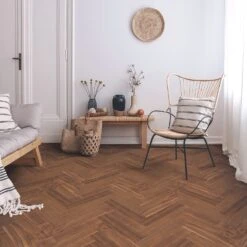 Liberty Floors American Black Walnut - Herringbone Parquet 14mm Engineered Real Wood Flooring (219505) -Cheap Unika Store american black walnut herringbone parquet 14mm engineered real wood flooring 219505 p85876 196397 image