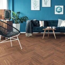 Liberty Floors American Black Walnut - Herringbone Parquet 14mm Engineered Real Wood Flooring (219505) -Cheap Unika Store american black walnut herringbone parquet 14mm engineered real wood flooring 219505 p85876 207317 image