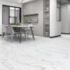 Liberty Floors Arctic White Marble - Lifestyle Plus 5mm Rigid Core Vinyl Flooring (314666)