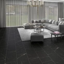Liberty Floors Black Marble - Lifestyle Plus 5mm Rigid Core Vinyl Flooring (314667)