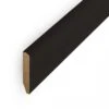 Leader Black Pencil Round Laminate Skirting Board (2.4m)