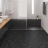 FAUS Black - Stone Effects 8mm Laminate Flooring (217066)