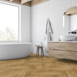 Liberty Floors Caramel Oak - Manor Herringbone Parquet 14mm Engineered Real Wood Flooring (249869) -Cheap Unika Store caramel oak manor herringbone parquet 14mm engineered real wood flooring 249869 p108536 235972 image