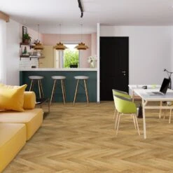 Liberty Floors Caramel Oak - Manor Herringbone Parquet 14mm Engineered Real Wood Flooring (249869) -Cheap Unika Store caramel oak manor herringbone parquet 14mm engineered real wood flooring 249869 p108536 242856 image