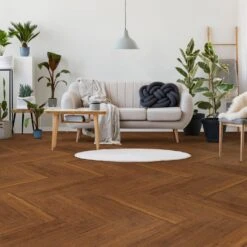 Liberty Floors Carbonised Strand Woven Bamboo - Herringbone Parquet 10mm Solid Real Wood Flooring (249972) -Cheap Unika Store carbonised strand woven bamboo herringbone parquet 10mm solid real wood flooring 249972 p108630 236308 image