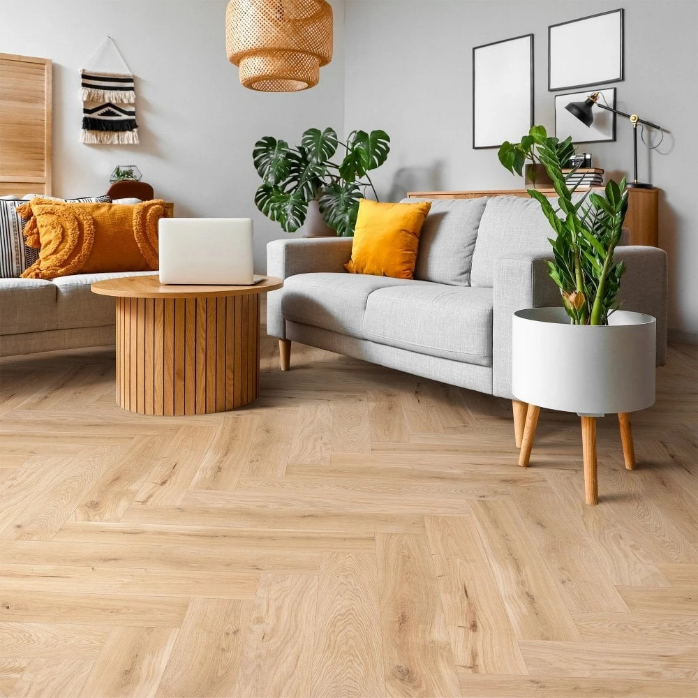 Liberty Floors Character Oak - Herringbone 15mm Engineered Real Wood Flooring (324561) 1 Liberty Floors Character Oak - Herringbone 15mm Engineered Real Wood Flooring (324561)