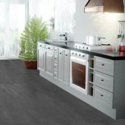 Liberty Floors Charcoal Grey - Lustre 8mm High Gloss Laminate Flooring (217056) -Cheap Unika Store charcoal grey lustre 8mm high gloss laminate flooring 217056 p84205 187689 image