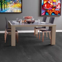Liberty Floors Charcoal Grey - Lustre 8mm High Gloss Laminate Flooring (217056) -Cheap Unika Store charcoal grey lustre 8mm high gloss laminate flooring 217056 p84205 187691 image
