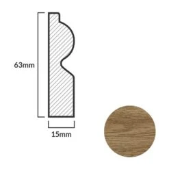 Leader Dark Oak Torus Laminate Skirting Board (2.4m) 10 Leader Dark Oak Torus Laminate Skirting Board (2.4m) -Cheap Unika Store dark oak torus laminate skirting board 2 4m p84906 191819 image