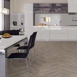 Liberty Floors Grey Oak - Herringbone SPC 5.5mm Rigid Core Vinyl Flooring (219442) -Cheap Unika Store grey oak herringbone spc 5 5mm rigid core vinyl flooring 219442 p85858 208718 image