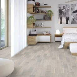 Liberty Floors Ivory White Oak - Premium Click 14mm Engineered Real Wood Flooring (193319) -Cheap Unika Store ivory white oak premium click 14mm engineered real wood flooring 193319 p76060 175156 image