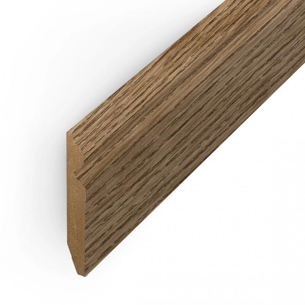 Leader Medium Oak Torus Laminate Skirting Board (2.4m) 1 Leader Medium Oak Torus Laminate Skirting Board (2.4m)