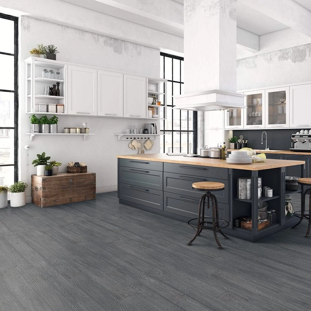 Liberty Floors Shadow Grey Strand Woven - Classic 14mm Bamboo Solid Wood Flooring (315654)