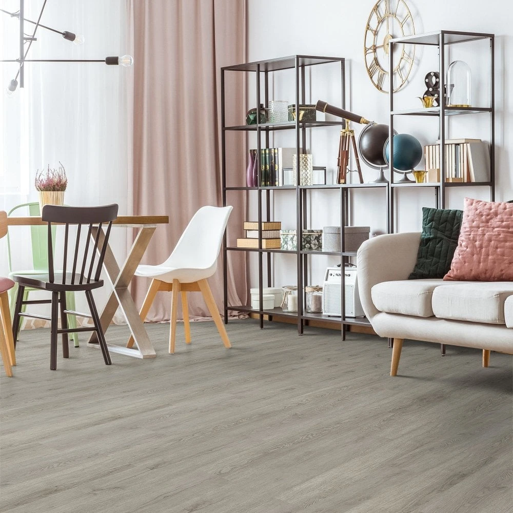 Liberty Floors Steel City Grey - Impressive 6mm Rigid Core Vinyl Flooring (315581) 1 Liberty Floors Steel City Grey - Impressive 6mm Rigid Core Vinyl Flooring (315581)