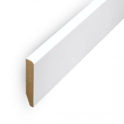 Leader White Pencil Round Laminate Skirting Board (2.4m)