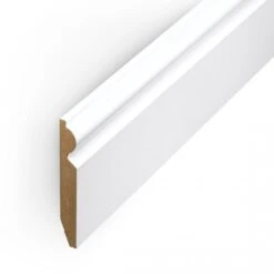 Leader White Torus Laminate Skirting Board (2.4m) -Cheap Unika Store white torus laminate skirting board 2 4m p84888 191788 image